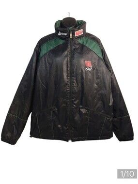 Chase Authentics NASCAR Driver Dale Jacket Men's Green Black Size L